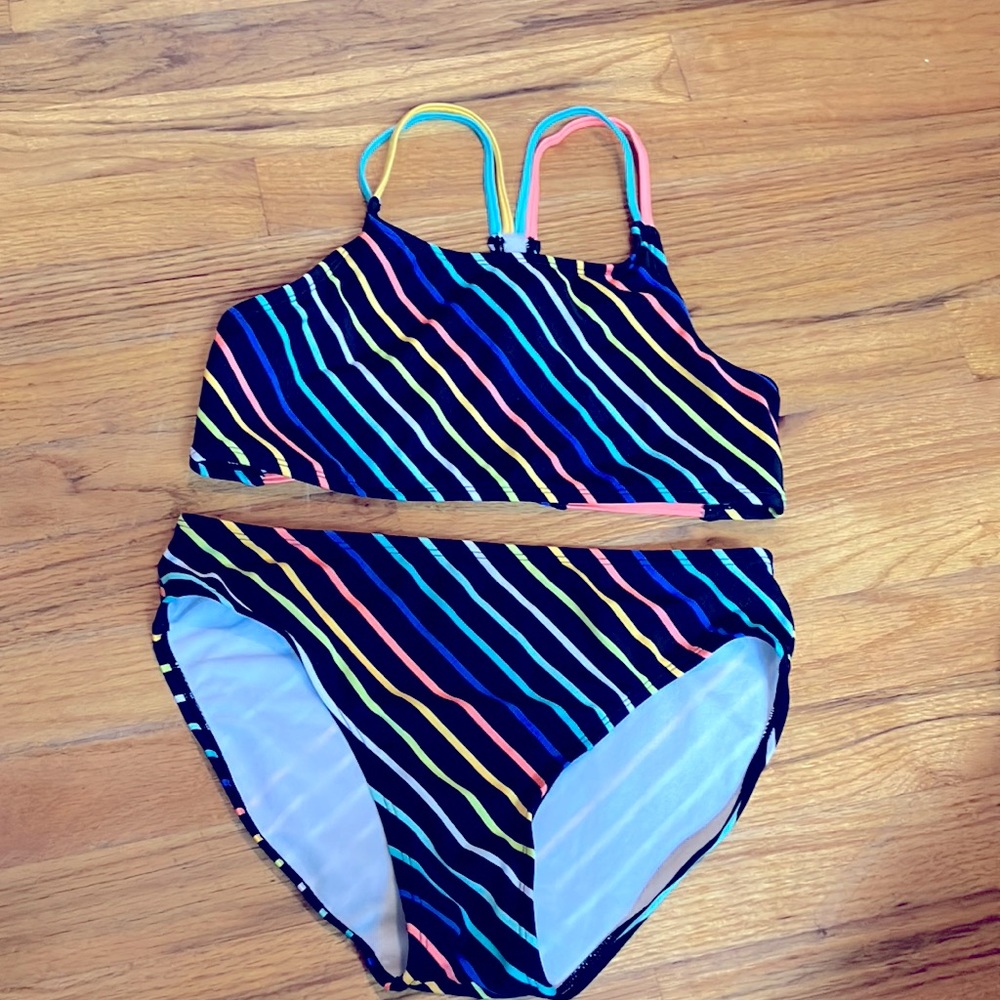 Art Class multicolored striped bathinsuit